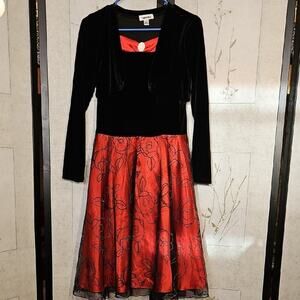 Amy Byer Black and Red Formal Kids Dress